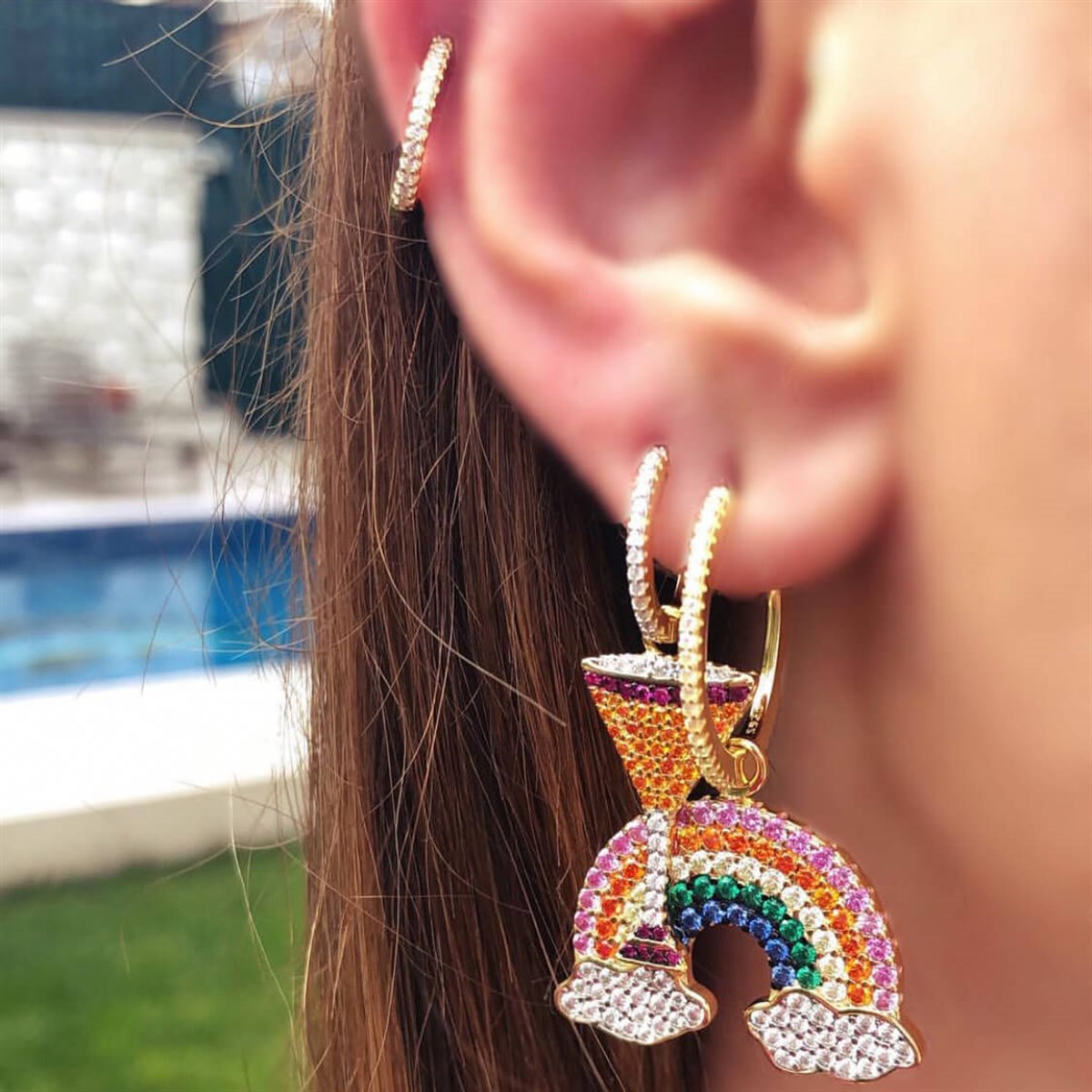 Kadeh Figür İthal Küpe