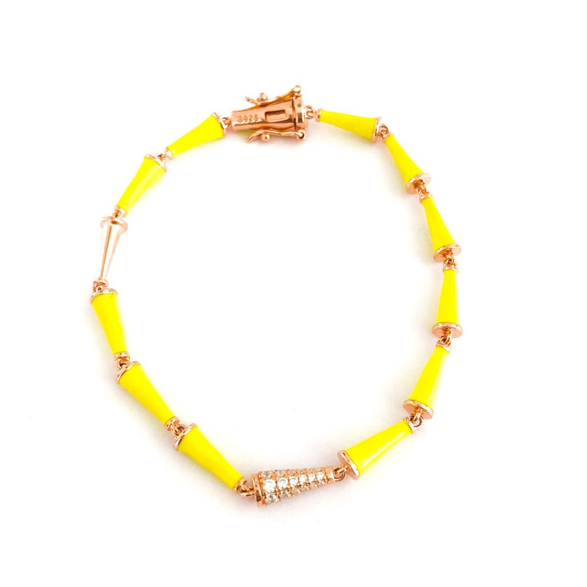 Neon Limon Çiçeği İthal Bileklik