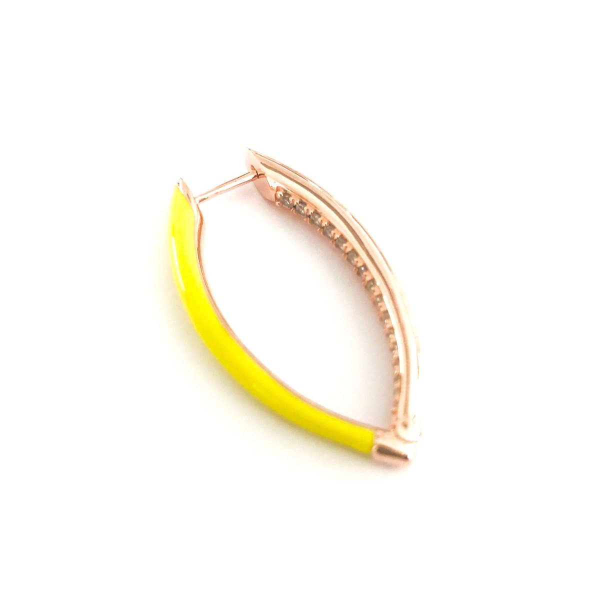 Neon Limon Çiçeği İthal Küpe