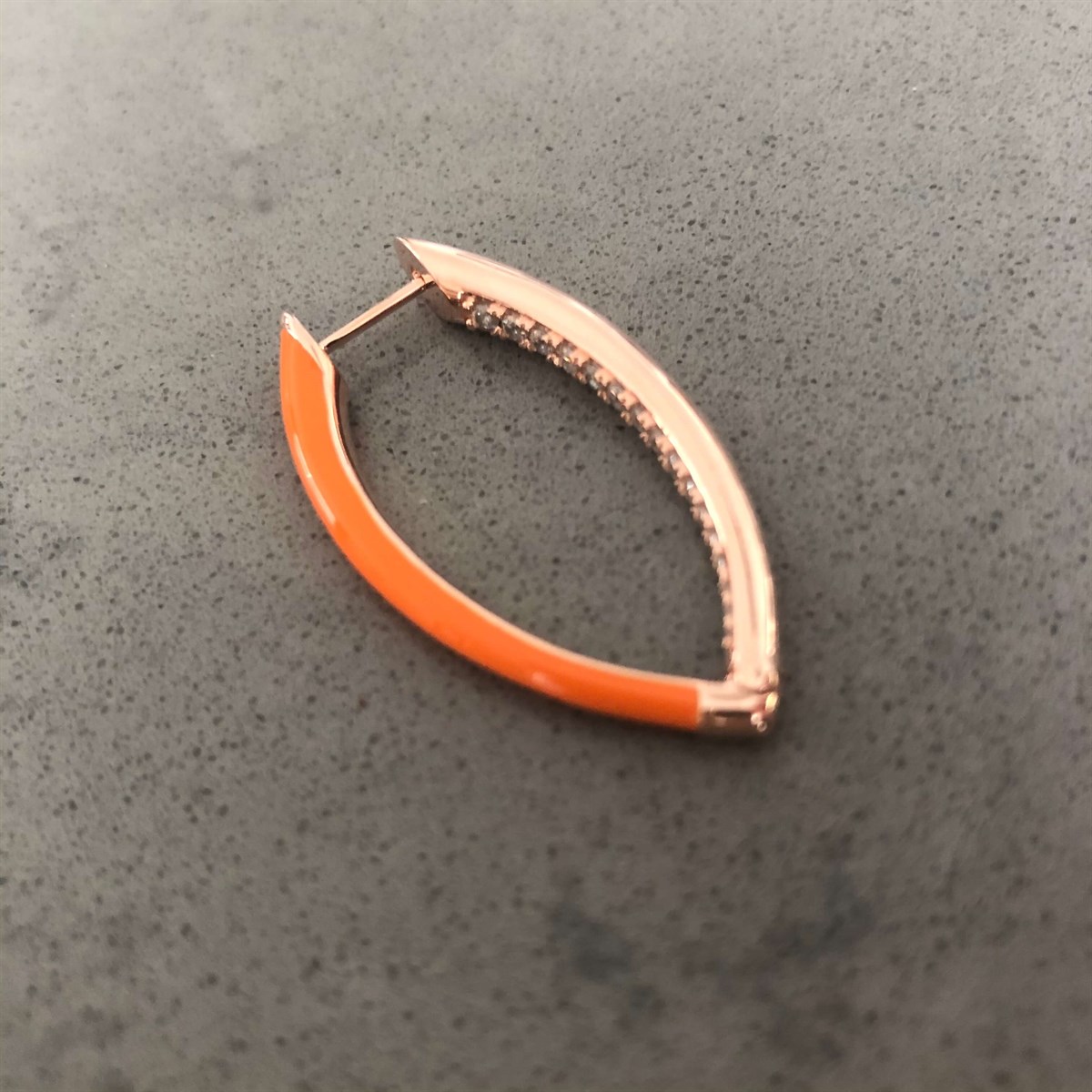 Neon Oranj İthal Küpe