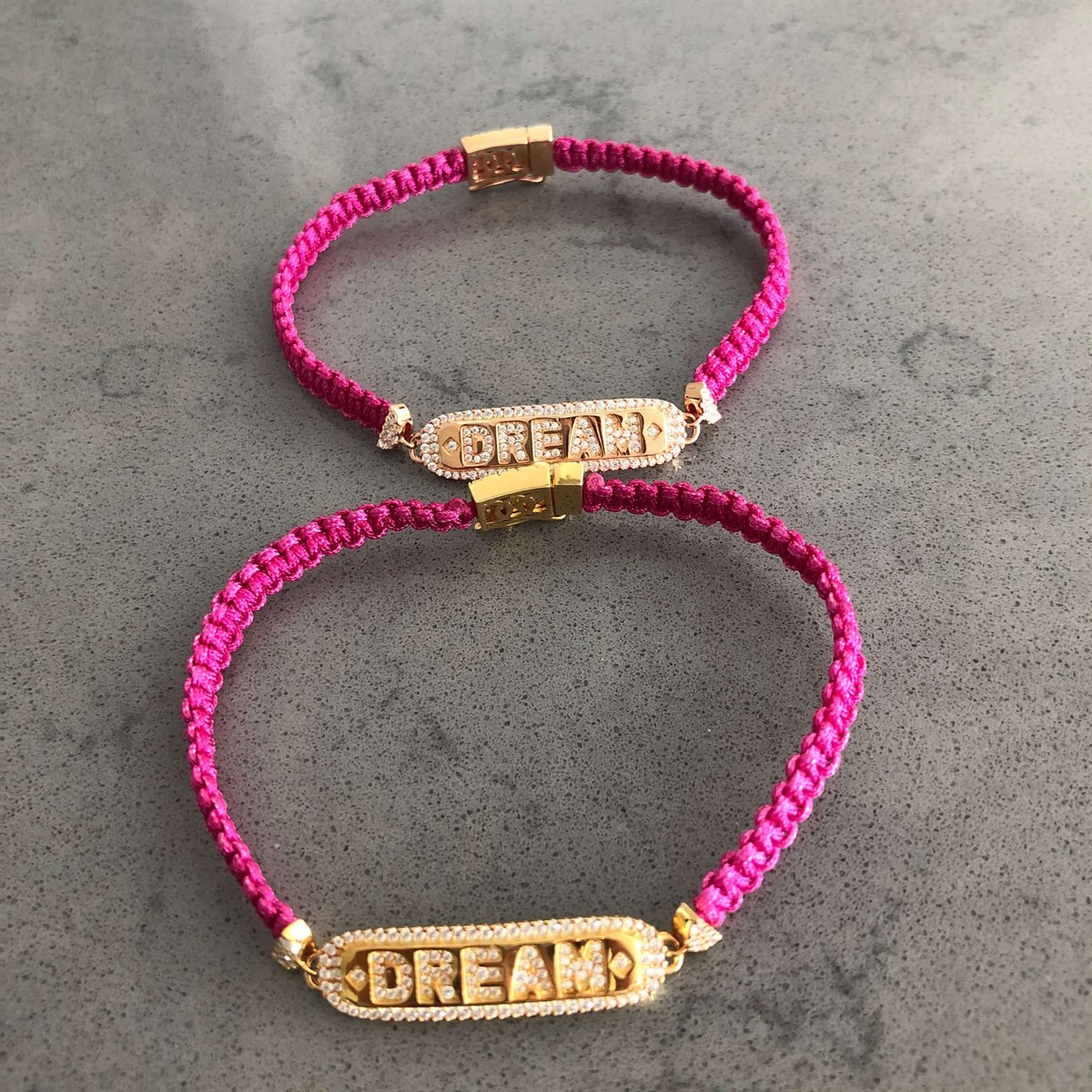 Pembe Dream İp İthal Bileklik