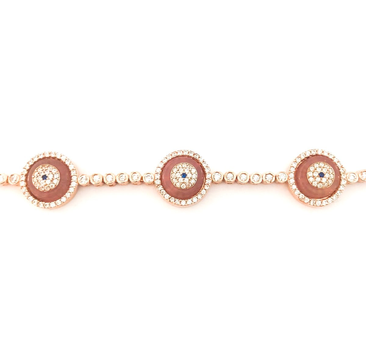 Pembe Üçlü Camgöz Bileklik