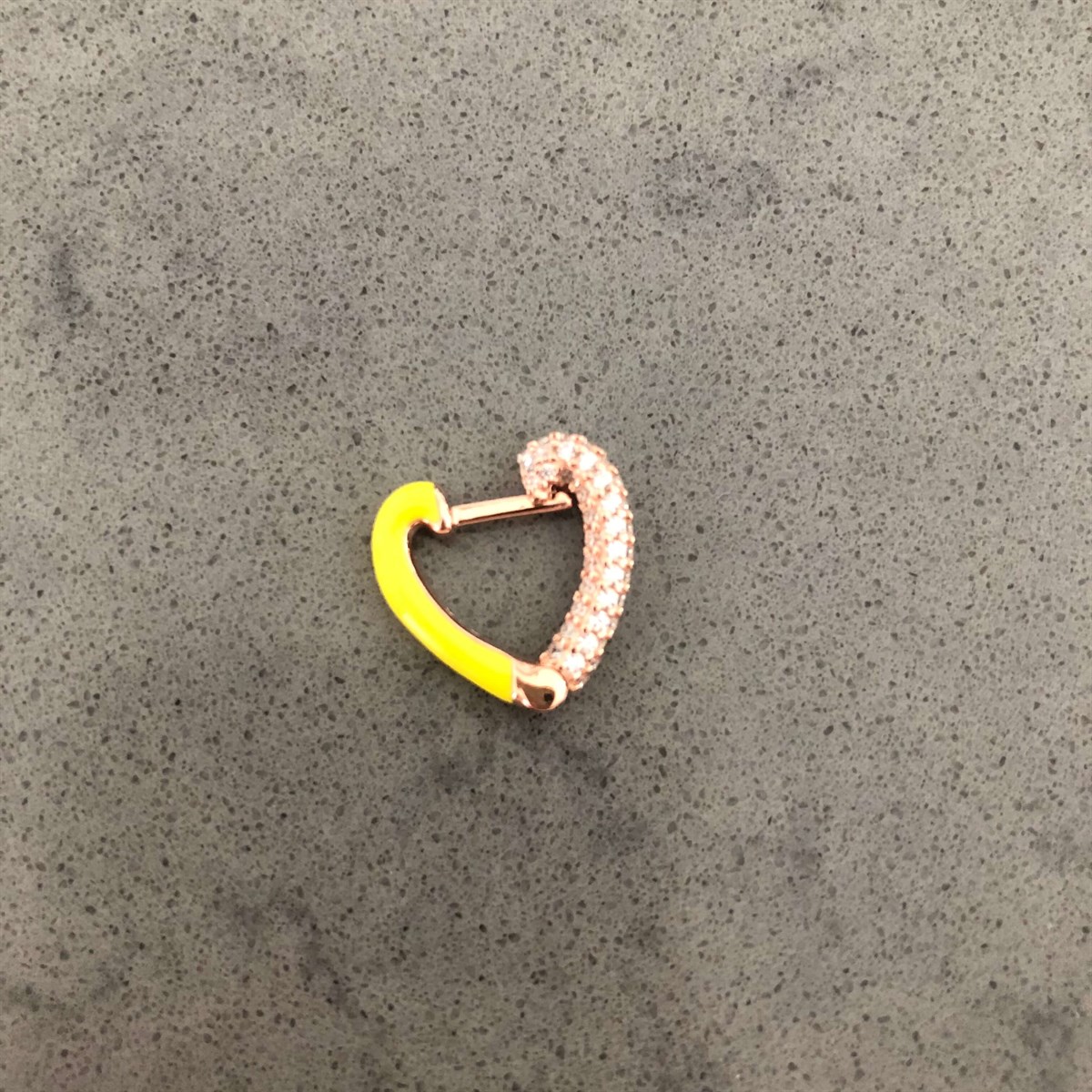 Pembe Kalp Küçük Boy İthal Küpe