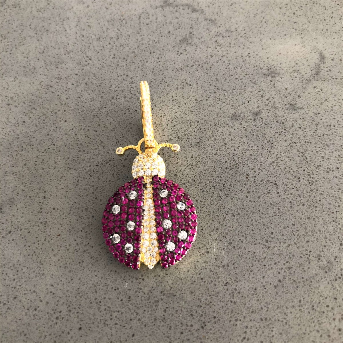 Uğur Böceği İthal Küpe