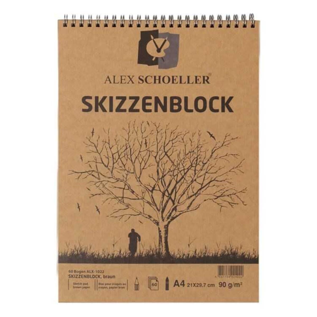 Alex Schoeller Bloknot Spiralli Kraft 60 LI A4 ALX-1022