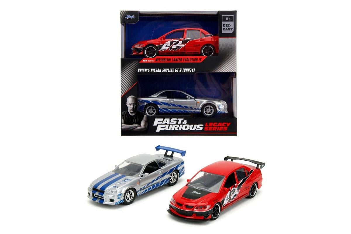 Jada 1/32 Mitsubishi Lancer Evolution IX  Brian s Nissan Skyline