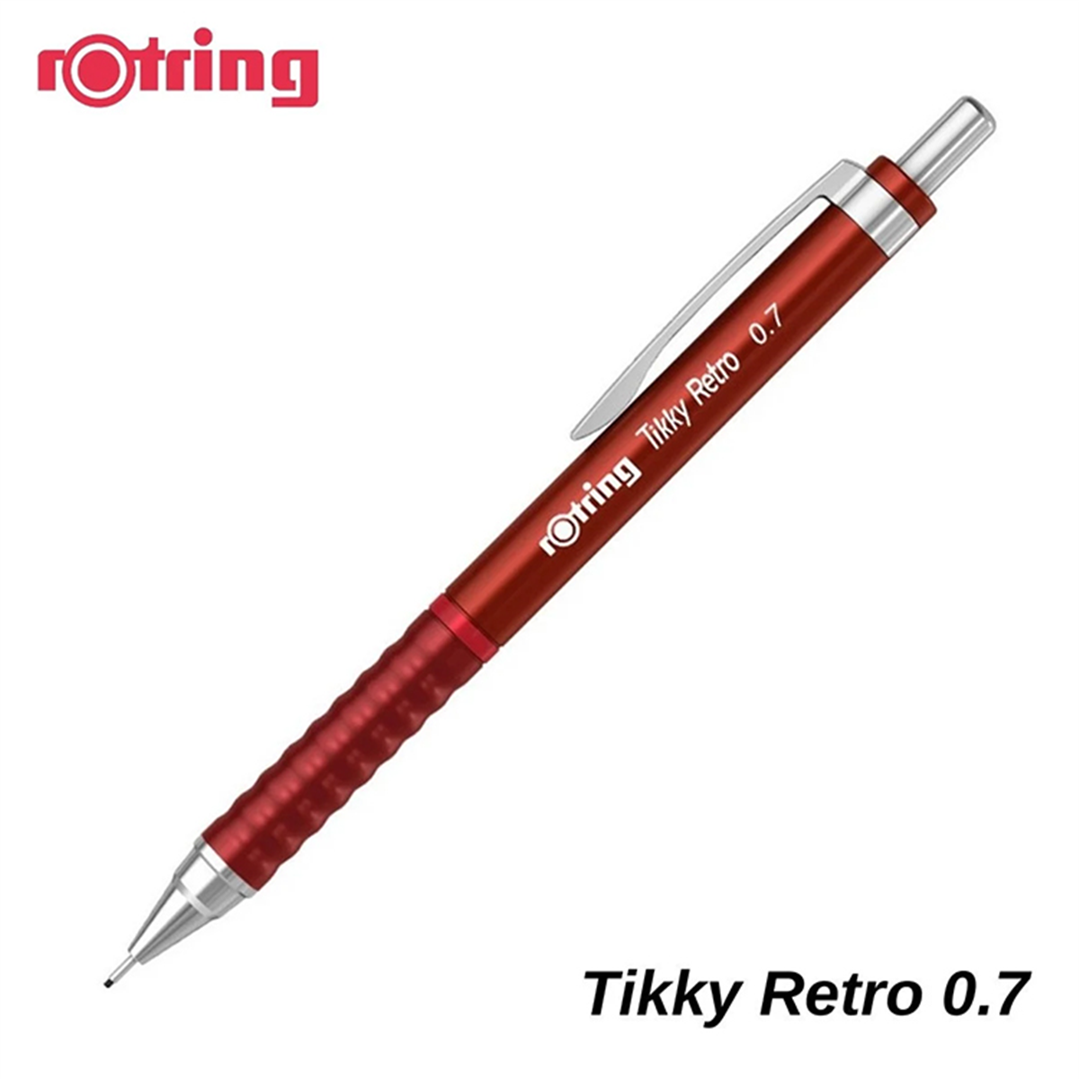 Rotring Tikky Retro Versatil Kalem Metalik Kirmizi 0.7 Mm