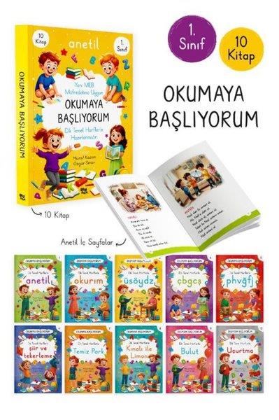 Murat KazanÇocuk Gençlik Romanları1. Sınıf Anetil Okumaya Başlıyorum Serisi Seti - 10 Kitap Takım