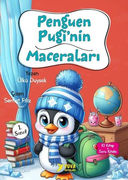 Ülkü DuysakÇocuk Gençlik Romanları1. Sınıf Penguen Pugi'nin Maceraları Seti - 10 Kitap Takım