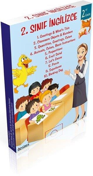 Sertaç KahyaoğluÇocuk Hikaye Kitapları2. Sınıf İngilizce Seti - Renkli Resimlerle - 10 Kitap Takım