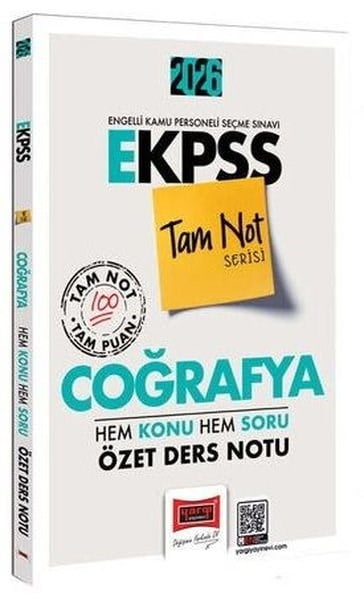 KolektifKPSS Konu Anlatim Kitaplari2026 E - KPSS Tam Not Serisi Coğrafya Hem Konu Hem Soru Özet Ders Notu