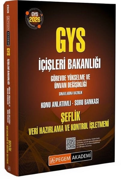 KolektifGYS (Görevde Yükselme Sinavi)2026 GYS İçişleri Bakanlığı Görevde Yükselme Sınavlarına Hazırlık Konu Anlatımlı Soru Bankası Şeflik