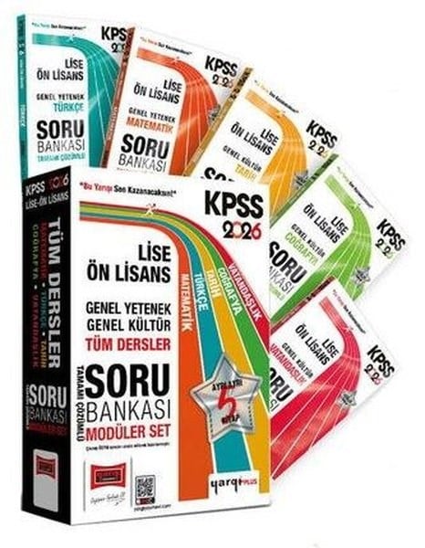 KolektifKPSS Soru Bankasi Kitaplari2026 KPSS Lise Ön Lisans GK - GY Tüm Dersler Tamamı Çözümlü Modüler Soru Bankası Seti  -  5 Kitap Ta