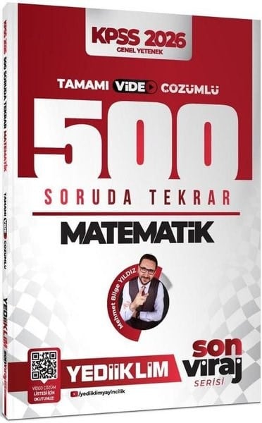Mehmet Bilge YıldızKPSS Soru Bankasi Kitaplari2026 KPSS Son Viraj Serisi Matematik Tamamı Video Çözümlü 500 Soruda Genel Tekrar Kampı