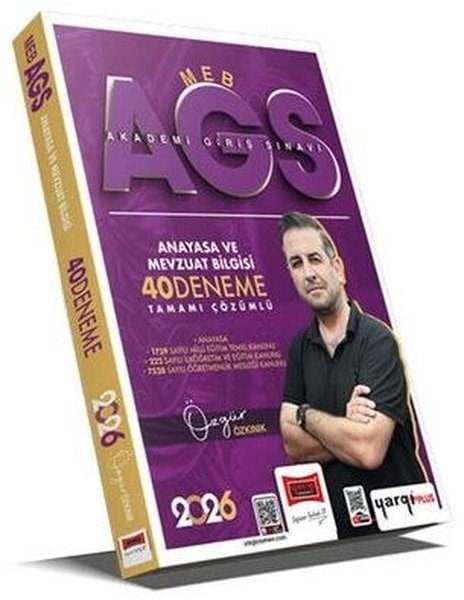 KolektifDiger Sinavlara Hazirlik2026 MEB - AGS Anayasa ve Mevzuat Bilgisi Tamamı Çözümlü 40 Deneme