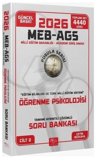 KolektifDiger Sinavlara Hazirlik2026 MEB - AGS Eğitim Bilimleri Öğrenme Psikolojisi Soru Bankası Çözümlü Pusula Serisi