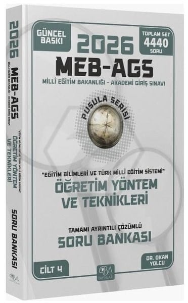 KolektifDiger Sinavlara Hazirlik2026 MEB - AGS Eğitim Bilimleri Öğretim Yöntem ve Teknikleri Soru Bankası Çözümlü Pusula Serisi