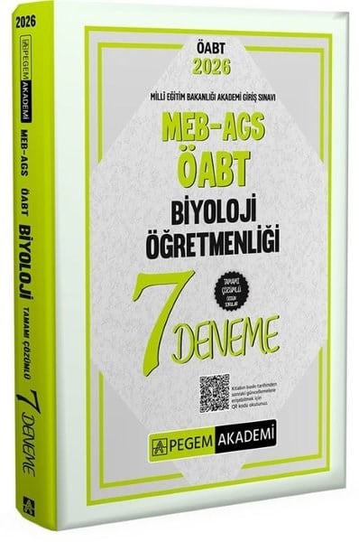 KolektifKPSS Deneme Sinavi - Yaprak Test2026 MEB AGS ÖABT Biyoloji Öğretmenliği Tamamı Çözümlü 7 Deneme