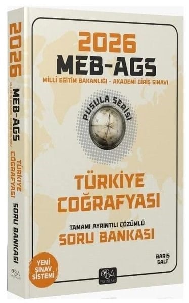 KolektifDiger Sinavlara Hazirlik2026 MEB - AGS Türkiye Coğrafyası Soru Bankası Çözümlü Pusula Serisi