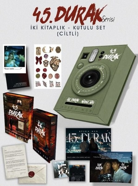 Büşra NurAşk Kitapları & Aşk Romanları45.Durak Serisi Seti - 2 Kitap Takım - Kutulu