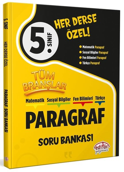 KolektifTürkçe5. Sınıf Tüm Branşlar Paragraf Soru Bankası
