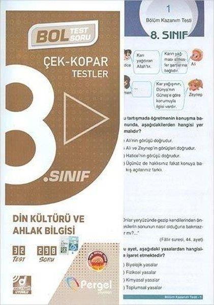 KolektifDiğerPergel 8. Sınıf Din Kültürü ve Ahlak Bilgisi Çek Kopar Yaprak Test