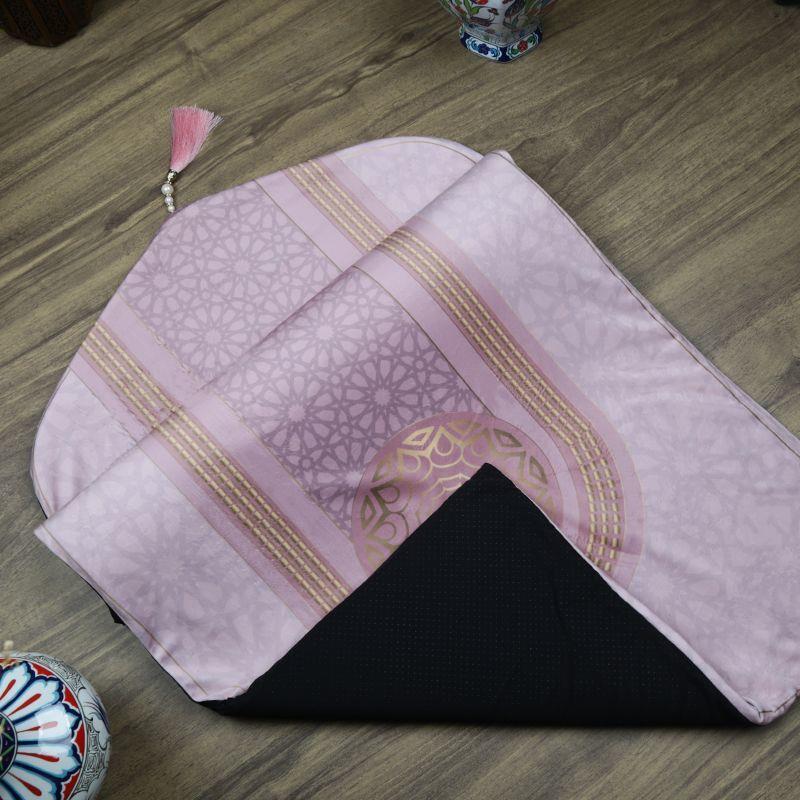 Astarlı Ortadoğu Kadife Seccade Pembe 63×116 cm 268 gr