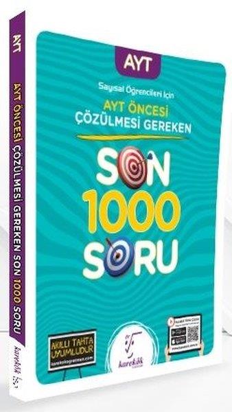 KolektifPrüfungsvorbereitung2021 Sözel Öğrencileri İçin AYT Öncesi Çözülmesi Gereken Son 1000 Soru