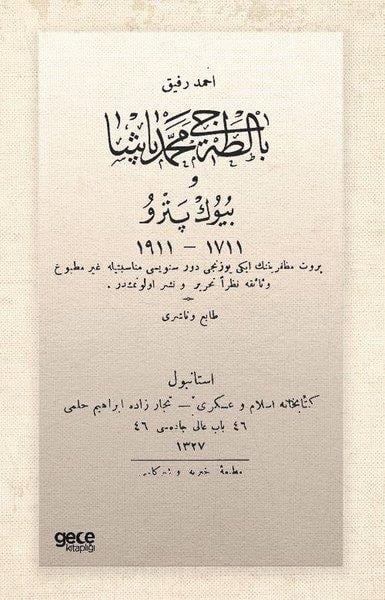 Ahmed RefikOsmanlicaBaltacı Mehmed Paşa ve Büyük Pedro - Osmanlıca