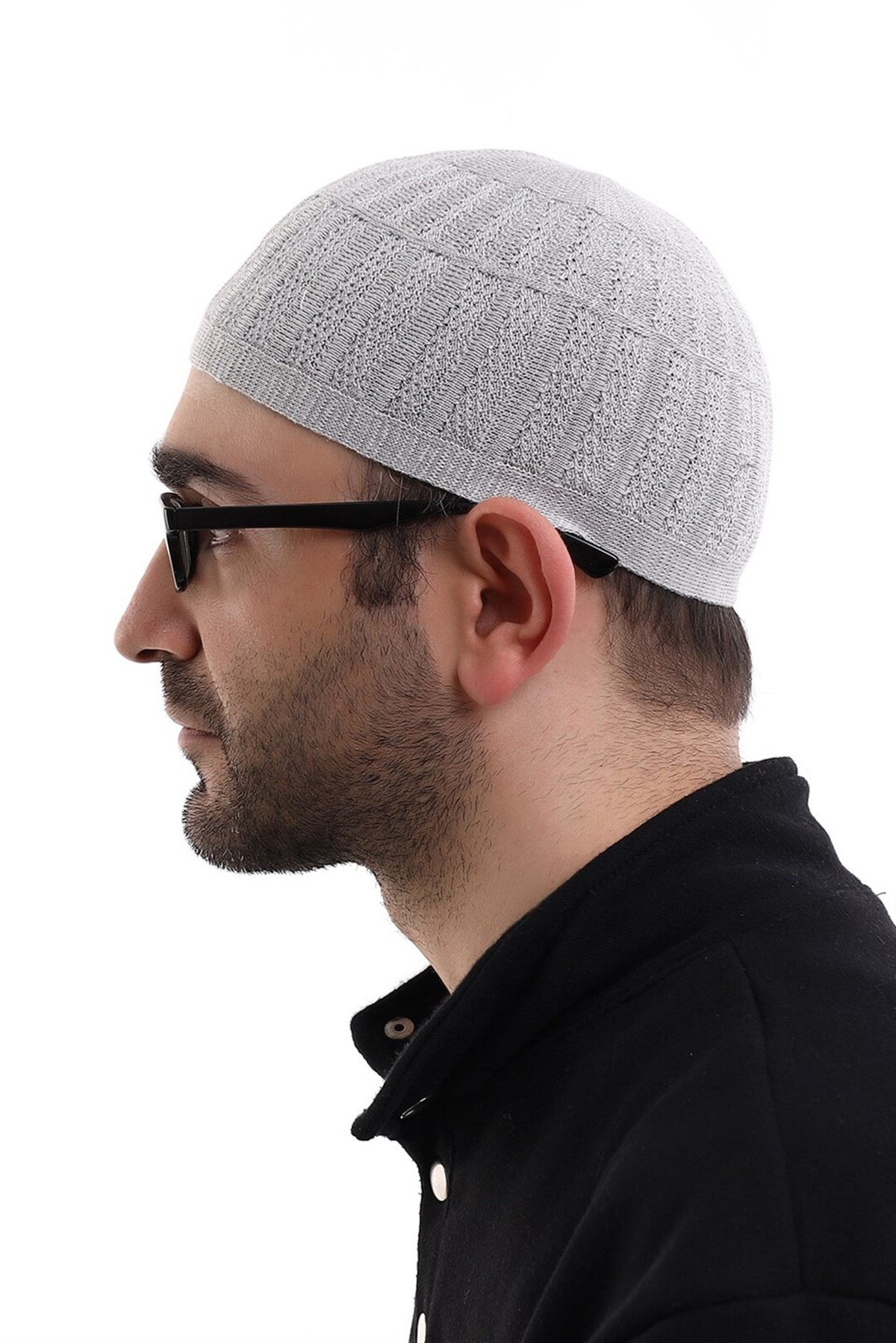 Bambu Namaz Takkesi - Gri