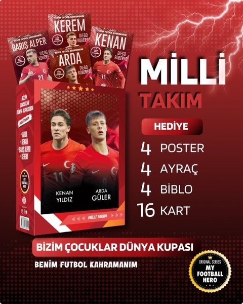 Diego RobertoÇocuk Gençlik RomanlarıBizim Çocuklar Dünya Kupasında Milli Takım Seti - Hologramlı