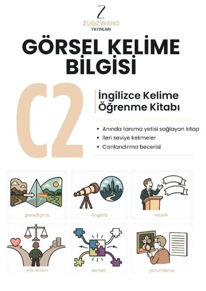 KolektifIngilizce Ögretici Kitaplar Ve Egitim SetleriC2 Görsel Kelime Bilgisi - İngilizce Kelime Öğrenme Kitabı