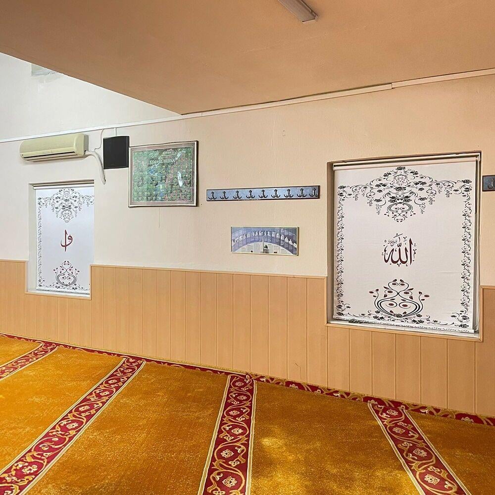 Cami Üst Balkon Bay Bayan Ayırıcı Storlu Perde(150*210 cm)