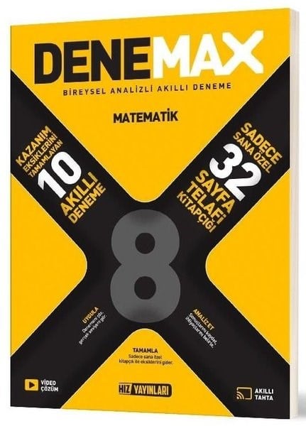 KolektifFen BilimleriDenemax 8. Sınıf Matematık 10'Lu Akıllı Deneme