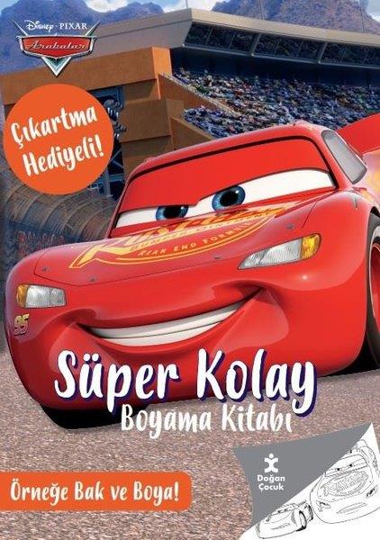 KolektifEgitim Etkinlik KitaplariDisney Pixar Arabalar - Süper Kolay Boyama Kitabı - Çıkartma Hediyeli! Örneğe Bak ve Boya!