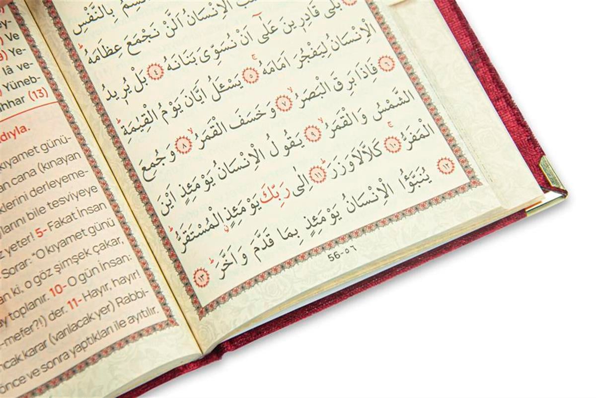 Doğum Günlerine ve Anneler Gününe Özel Çanta Boy Kadife Kaplı Yasin Hediyelik Seti