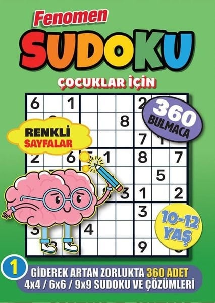 KolektifEgitim Etkinlik KitaplariFenomen Çocuklar İçin Sudoku 10 - 12 Yaş