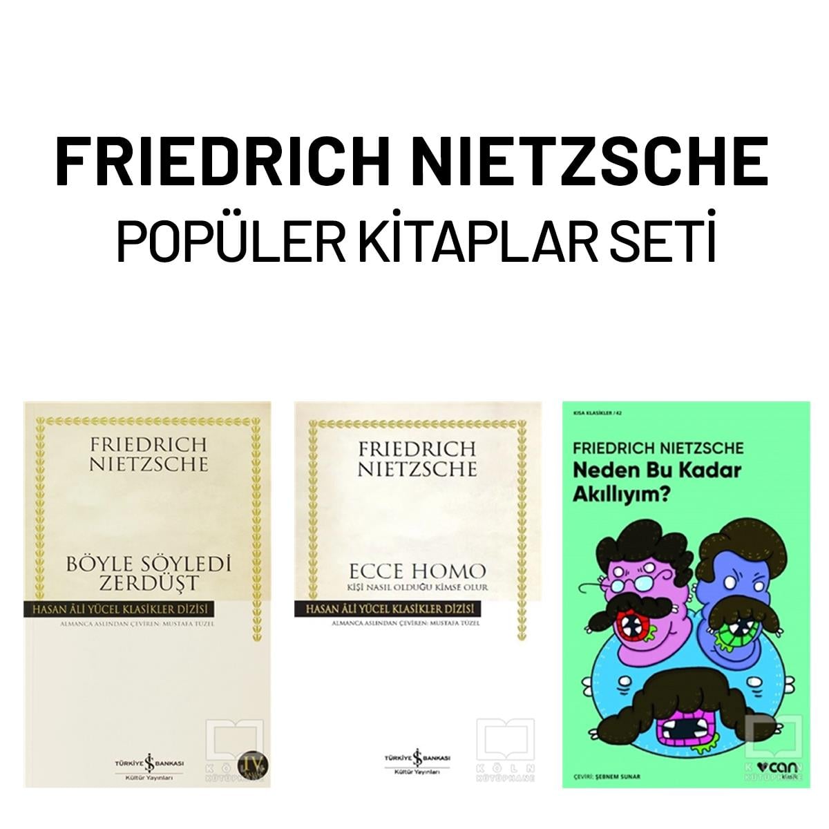 Friedrich NietzscheTarihi RomanlarFriedrich Nietzsche Popüler Kitaplar Seti