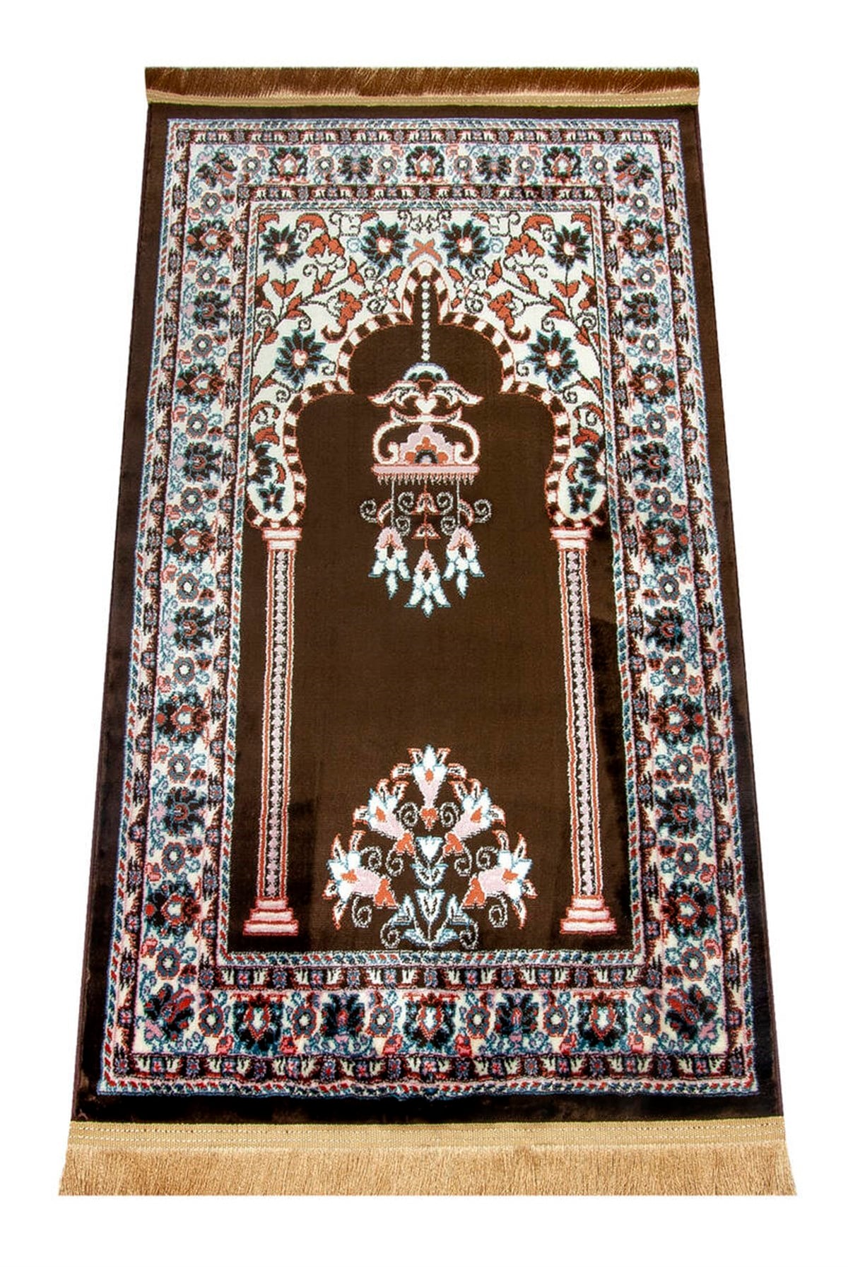 Halı Tipi Kalın Seccade Kahverengi