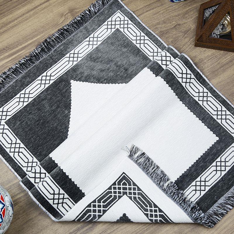 Hediyelik Çift Taraf Seccade Haki Krem 70x130 cm - 450 gr
