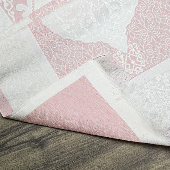 Hediyelik İpek Nur Tafta Seccade Bebek Pembesi 68x110 cm - 300 gr