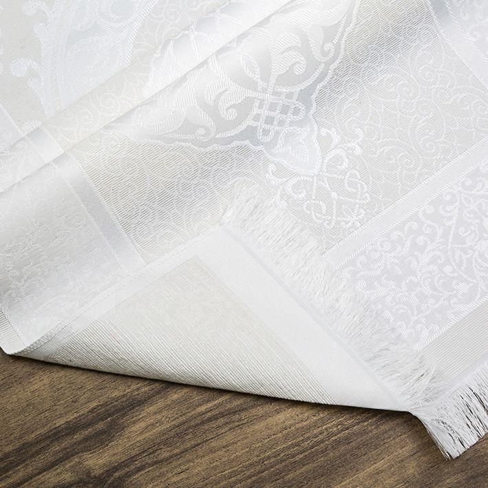 Hediyelik İpek Nur Tafta Seccade Krem 68x110 Cm - 300 Gr