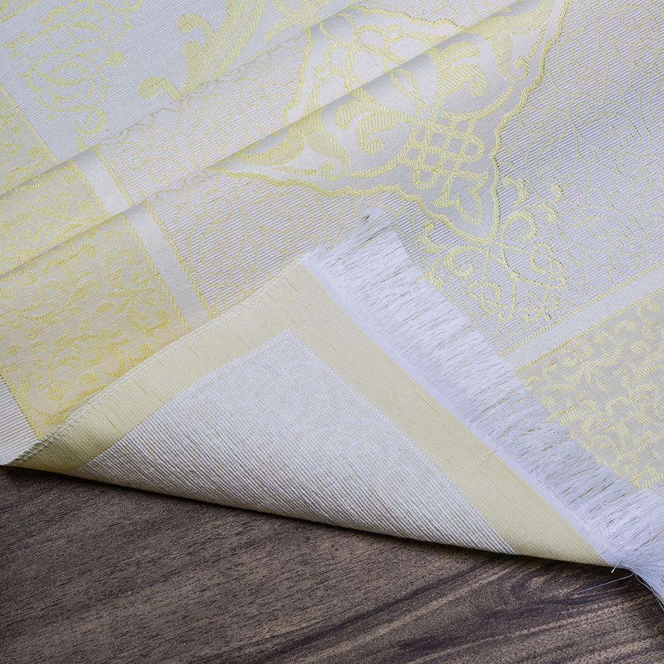 Hediyelik İpek Nur Tafta Seccade Sarı 68x110 cm - 300 gr