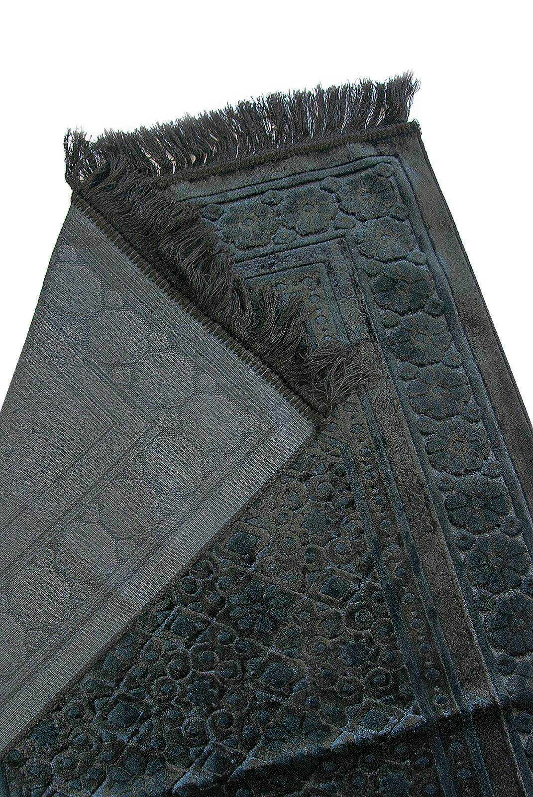 Kadife İnci Seccade Velvet Pearl - Siyah