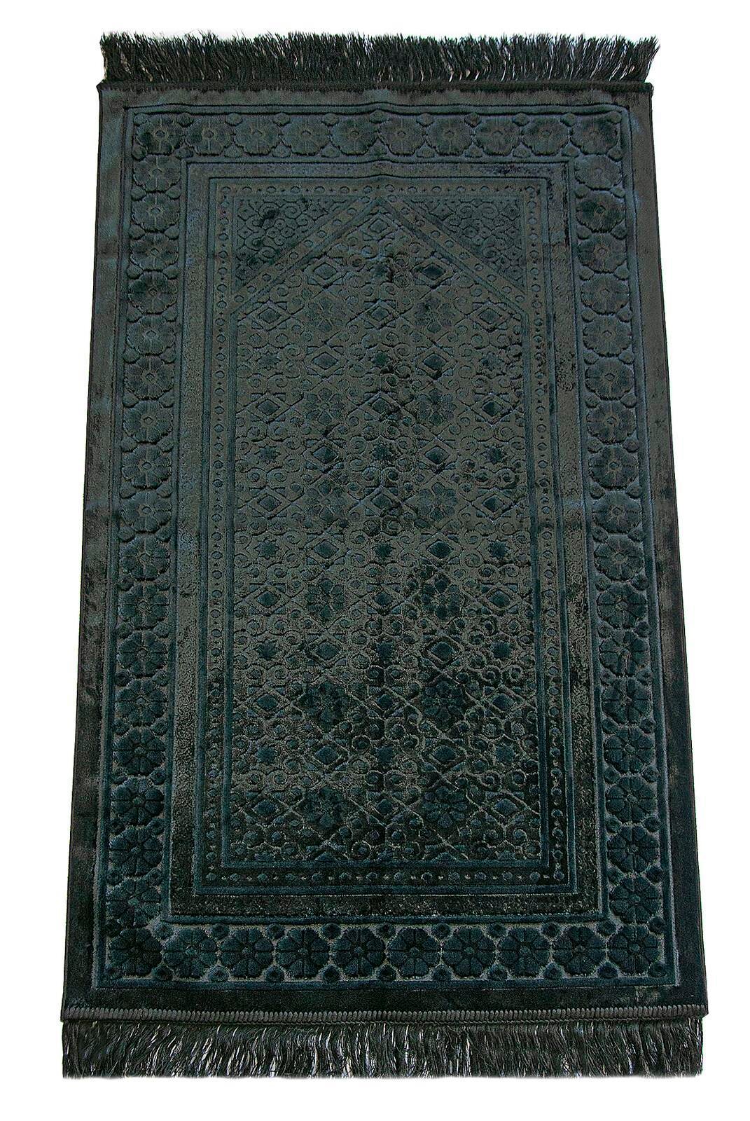 Kadife İnci Seccade Velvet Pearl - Siyah