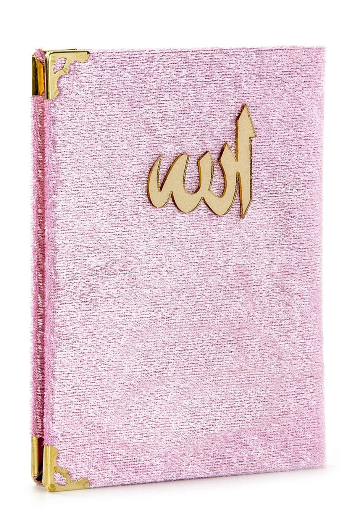 Kadife Yasin Kitabı Çanta Boy Seccade Tesbihli Kutulu Pembe