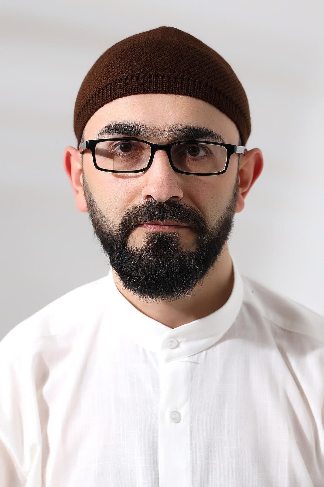 Kahve Süper Namaz Dantel Detaylı Örme Orlon Namaz Takkesi
