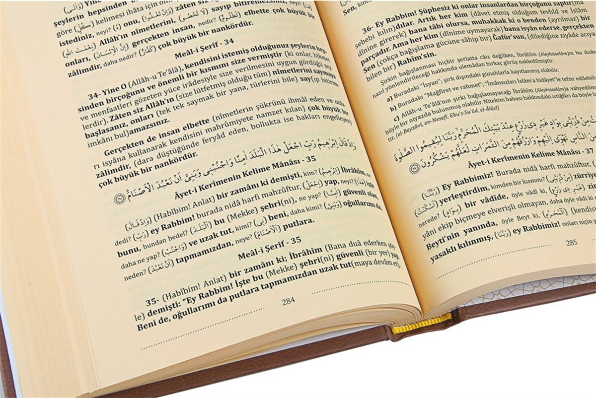Kırık Manalı ve Soru Edatlı - Kuranı Azim ve Tefsirli Meali Şerifi 3.Cilt