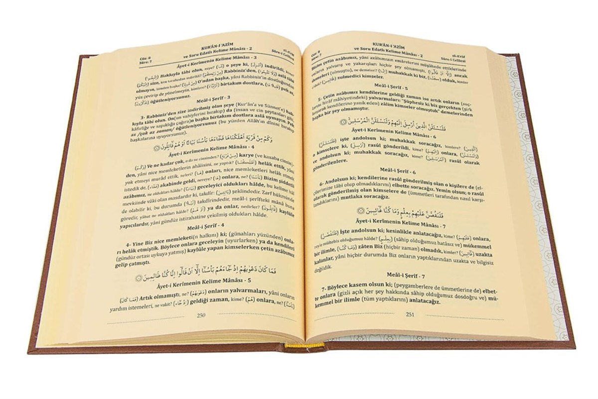 Kırık Manalı ve Soru Edatlı - Kuranı Azim ve Tefsirli Meali Şerifi 2.Cilt