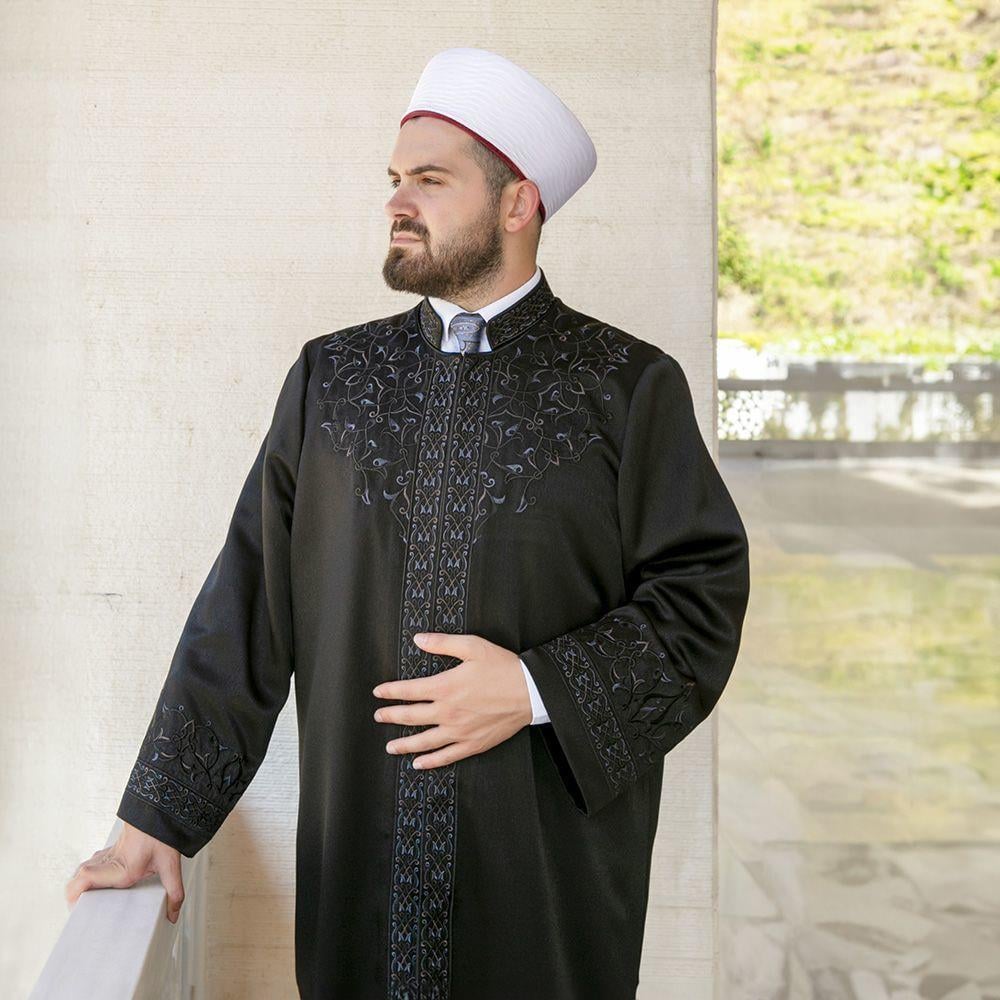Lüks Şecaat İmam Cübbesi Siyah